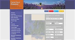 Desktop Screenshot of ferienhaus-provence.de